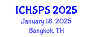 International Conference on Humanities, Social and Political Sciences (ICHSPS) January 18, 2025 - Bangkok, Thailand