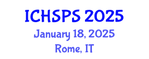 International Conference on Humanities, Social and Political Sciences (ICHSPS) January 18, 2025 - Rome, Italy