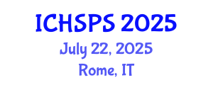 International Conference on Humanities, Social and Political Sciences (ICHSPS) July 22, 2025 - Rome, Italy
