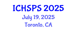 International Conference on Humanities, Social and Political Sciences (ICHSPS) July 19, 2025 - Toronto, Canada