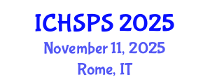 International Conference on Humanities, Social and Political Sciences (ICHSPS) November 11, 2025 - Rome, Italy