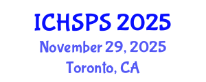 International Conference on Humanities, Social and Political Sciences (ICHSPS) November 29, 2025 - Toronto, Canada