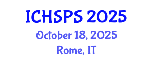 International Conference on Humanities, Social and Political Sciences (ICHSPS) October 18, 2025 - Rome, Italy