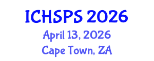 International Conference on Humanities, Social and Political Sciences (ICHSPS) April 13, 2026 - Cape Town, South Africa International Conference on Humanities, Social and Political Sciences (ICHSPS) April 13, 2026 - Cape Town, South Africa