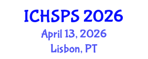 International Conference on Humanities, Social and Political Sciences (ICHSPS) April 13, 2026 - Lisbon, Portugal International Conference on Humanities, Social and Political Sciences (ICHSPS) April 13, 2026 - Lisbon, Portugal
