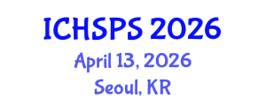 International Conference on Humanities, Social and Political Sciences (ICHSPS) April 13, 2026 - Seoul, Republic of Korea International Conference on Humanities, Social and Political Sciences (ICHSPS) April 13, 2026 - Seoul, Republic of Korea