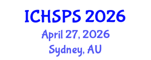 International Conference on Humanities, Social and Political Sciences (ICHSPS) April 27, 2026 - Sydney, Australia International Conference on Humanities, Social and Political Sciences (ICHSPS) April 27, 2026 - Sydney, Australia