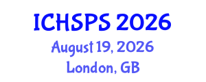 International Conference on Humanities, Social and Political Sciences (ICHSPS) August 19, 2026 - London, United Kingdom International Conference on Humanities, Social and Political Sciences (ICHSPS) August 19, 2026 - London, United Kingdom