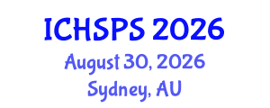 International Conference on Humanities, Social and Political Sciences (ICHSPS) August 30, 2026 - Sydney, Australia International Conference on Humanities, Social and Political Sciences (ICHSPS) August 30, 2026 - Sydney, Australia