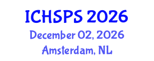International Conference on Humanities, Social and Political Sciences (ICHSPS) December 02, 2026 - Amsterdam, Netherlands International Conference on Humanities, Social and Political Sciences (ICHSPS) December 02, 2026 - Amsterdam, Netherlands