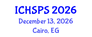International Conference on Humanities, Social and Political Sciences (ICHSPS) December 13, 2026 - Cairo, Egypt International Conference on Humanities, Social and Political Sciences (ICHSPS) December 13, 2026 - Cairo, Egypt