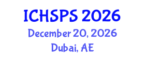 International Conference on Humanities, Social and Political Sciences (ICHSPS) December 20, 2026 - Dubai, United Arab Emirates
