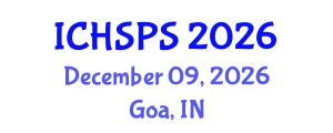 International Conference on Humanities, Social and Political Sciences (ICHSPS) December 09, 2026 - Goa, India International Conference on Humanities, Social and Political Sciences (ICHSPS) December 09, 2026 - Goa, India