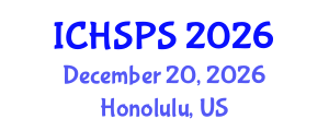 International Conference on Humanities, Social and Political Sciences (ICHSPS) December 20, 2026 - Honolulu, United States International Conference on Humanities, Social and Political Sciences (ICHSPS) December 20, 2026 - Honolulu, United States