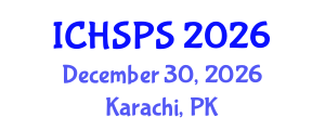 International Conference on Humanities, Social and Political Sciences (ICHSPS) December 30, 2026 - Karachi, Pakistan International Conference on Humanities, Social and Political Sciences (ICHSPS) December 30, 2026 - Karachi, Pakistan