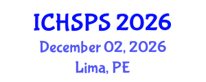 International Conference on Humanities, Social and Political Sciences (ICHSPS) December 02, 2026 - Lima, Peru International Conference on Humanities, Social and Political Sciences (ICHSPS) December 02, 2026 - Lima, Peru