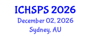 International Conference on Humanities, Social and Political Sciences (ICHSPS) December 02, 2026 - Sydney, Australia International Conference on Humanities, Social and Political Sciences (ICHSPS) December 02, 2026 - Sydney, Australia