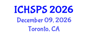 International Conference on Humanities, Social and Political Sciences (ICHSPS) December 09, 2026 - Toronto, Canada International Conference on Humanities, Social and Political Sciences (ICHSPS) December 09, 2026 - Toronto, Canada