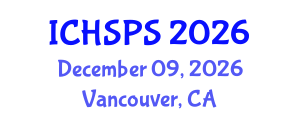 International Conference on Humanities, Social and Political Sciences (ICHSPS) December 09, 2026 - Vancouver, Canada International Conference on Humanities, Social and Political Sciences (ICHSPS) December 09, 2026 - Vancouver, Canada