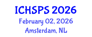 International Conference on Humanities, Social and Political Sciences (ICHSPS) February 02, 2026 - Amsterdam, Netherlands International Conference on Humanities, Social and Political Sciences (ICHSPS) February 02, 2026 - Amsterdam, Netherlands