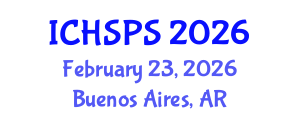 International Conference on Humanities, Social and Political Sciences (ICHSPS) February 23, 2026 - Buenos Aires, Argentina International Conference on Humanities, Social and Political Sciences (ICHSPS) February 23, 2026 - Buenos Aires, Argentina