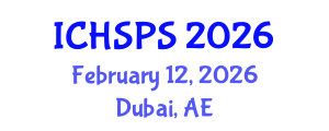 International Conference on Humanities, Social and Political Sciences (ICHSPS) February 12, 2026 - Dubai, United Arab Emirates International Conference on Humanities, Social and Political Sciences (ICHSPS) February 12, 2026 - Dubai, United Arab Emirates