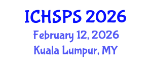 International Conference on Humanities, Social and Political Sciences (ICHSPS) February 12, 2026 - Kuala Lumpur, Malaysia International Conference on Humanities, Social and Political Sciences (ICHSPS) February 12, 2026 - Kuala Lumpur, Malaysia