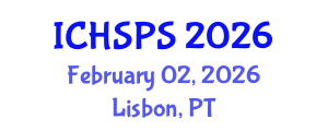 International Conference on Humanities, Social and Political Sciences (ICHSPS) February 02, 2026 - Lisbon, Portugal International Conference on Humanities, Social and Political Sciences (ICHSPS) February 02, 2026 - Lisbon, Portugal