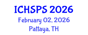 International Conference on Humanities, Social and Political Sciences (ICHSPS) February 02, 2026 - Pattaya, Thailand