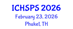 International Conference on Humanities, Social and Political Sciences (ICHSPS) February 23, 2026 - Phuket, Thailand International Conference on Humanities, Social and Political Sciences (ICHSPS) February 23, 2026 - Phuket, Thailand