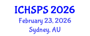 International Conference on Humanities, Social and Political Sciences (ICHSPS) February 23, 2026 - Sydney, Australia International Conference on Humanities, Social and Political Sciences (ICHSPS) February 23, 2026 - Sydney, Australia