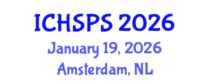 International Conference on Humanities, Social and Political Sciences (ICHSPS) January 19, 2026 - Amsterdam, Netherlands International Conference on Humanities, Social and Political Sciences (ICHSPS) January 19, 2026 - Amsterdam, Netherlands