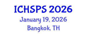 International Conference on Humanities, Social and Political Sciences (ICHSPS) January 19, 2026 - Bangkok, Thailand