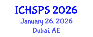 International Conference on Humanities, Social and Political Sciences (ICHSPS) January 26, 2026 - Dubai, United Arab Emirates International Conference on Humanities, Social and Political Sciences (ICHSPS) January 26, 2026 - Dubai, United Arab Emirates
