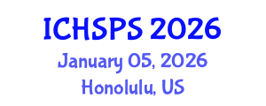 International Conference on Humanities, Social and Political Sciences (ICHSPS) January 05, 2026 - Honolulu, United States International Conference on Humanities, Social and Political Sciences (ICHSPS) January 05, 2026 - Honolulu, United States