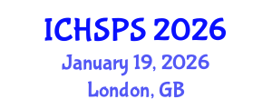 International Conference on Humanities, Social and Political Sciences (ICHSPS) January 19, 2026 - London, United Kingdom International Conference on Humanities, Social and Political Sciences (ICHSPS) January 19, 2026 - London, United Kingdom