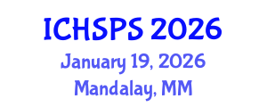 International Conference on Humanities, Social and Political Sciences (ICHSPS) January 19, 2026 - Mandalay, Myanmar International Conference on Humanities, Social and Political Sciences (ICHSPS) January 19, 2026 - Mandalay, Myanmar