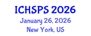International Conference on Humanities, Social and Political Sciences (ICHSPS) January 26, 2026 - New York, United States International Conference on Humanities, Social and Political Sciences (ICHSPS) January 26, 2026 - New York, United States