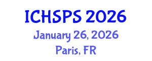 International Conference on Humanities, Social and Political Sciences (ICHSPS) January 26, 2026 - Paris, France International Conference on Humanities, Social and Political Sciences (ICHSPS) January 26, 2026 - Paris, France
