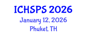 International Conference on Humanities, Social and Political Sciences (ICHSPS) January 12, 2026 - Phuket, Thailand International Conference on Humanities, Social and Political Sciences (ICHSPS) January 12, 2026 - Phuket, Thailand