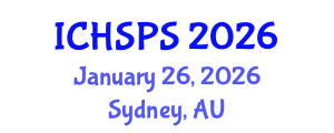 International Conference on Humanities, Social and Political Sciences (ICHSPS) January 26, 2026 - Sydney, Australia