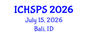 International Conference on Humanities, Social and Political Sciences (ICHSPS) July 15, 2026 - Bali, Indonesia International Conference on Humanities, Social and Political Sciences (ICHSPS) July 15, 2026 - Bali, Indonesia