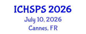 International Conference on Humanities, Social and Political Sciences (ICHSPS) July 10, 2026 - Cannes, France International Conference on Humanities, Social and Political Sciences (ICHSPS) July 10, 2026 - Cannes, France