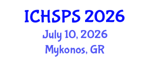 International Conference on Humanities, Social and Political Sciences (ICHSPS) July 10, 2026 - Mykonos, Greece International Conference on Humanities, Social and Political Sciences (ICHSPS) July 10, 2026 - Mykonos, Greece