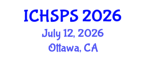 International Conference on Humanities, Social and Political Sciences (ICHSPS) July 12, 2026 - Ottawa, Canada International Conference on Humanities, Social and Political Sciences (ICHSPS) July 12, 2026 - Ottawa, Canada