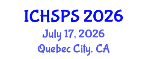 International Conference on Humanities, Social and Political Sciences (ICHSPS) July 17, 2026 - Quebec City, Canada International Conference on Humanities, Social and Political Sciences (ICHSPS) July 17, 2026 - Quebec City, Canada