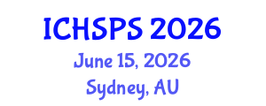 International Conference on Humanities, Social and Political Sciences (ICHSPS) June 15, 2026 - Sydney, Australia International Conference on Humanities, Social and Political Sciences (ICHSPS) June 15, 2026 - Sydney, Australia