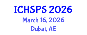International Conference on Humanities, Social and Political Sciences (ICHSPS) March 16, 2026 - Dubai, United Arab Emirates International Conference on Humanities, Social and Political Sciences (ICHSPS) March 16, 2026 - Dubai, United Arab Emirates