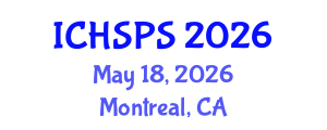 International Conference on Humanities, Social and Political Sciences (ICHSPS) May 18, 2026 - Montreal, Canada International Conference on Humanities, Social and Political Sciences (ICHSPS) May 18, 2026 - Montreal, Canada