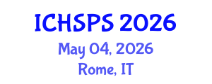 International Conference on Humanities, Social and Political Sciences (ICHSPS) May 04, 2026 - Rome, Italy International Conference on Humanities, Social and Political Sciences (ICHSPS) May 04, 2026 - Rome, Italy